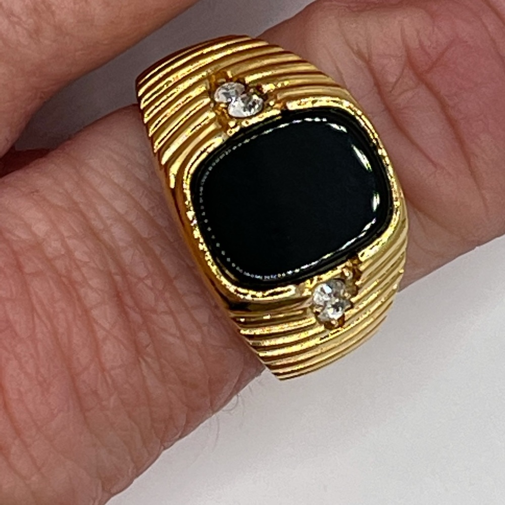 Black Stone Ring (#12)
